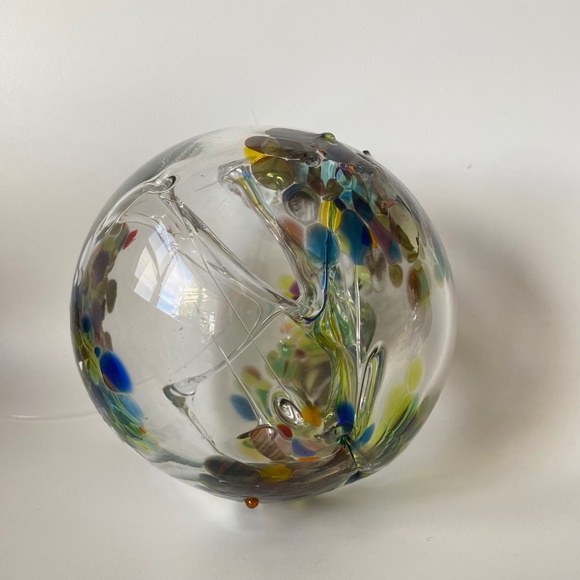 Vintage Art Glass WITCH BALL by Kitras, Handblown in Canada - Picture 5 of 15